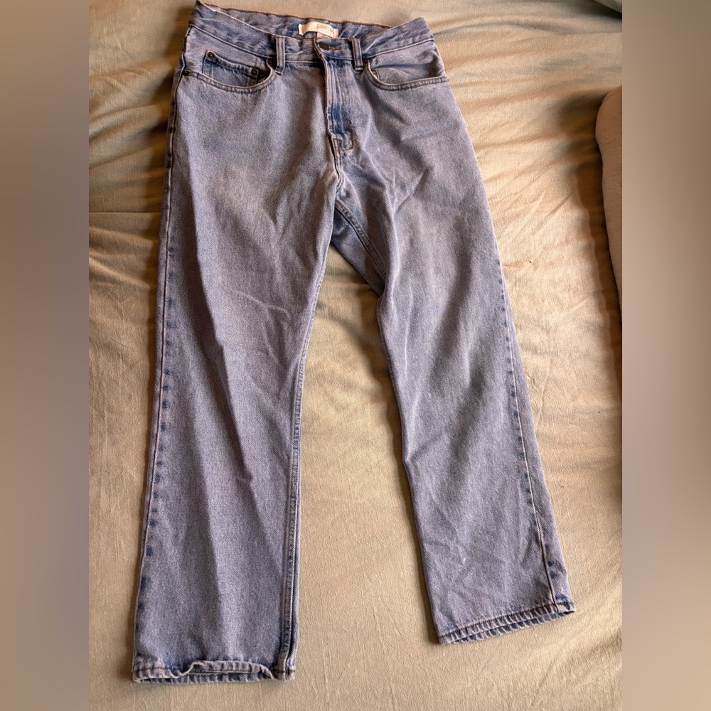 Route 66 Relaxed 32x30 Blue Jeans Old School Stone Wash Denim